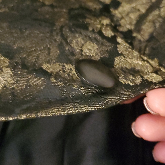 VINTAGE Christian Dior Metallic Brocade Blazer - Picture 6 of 6